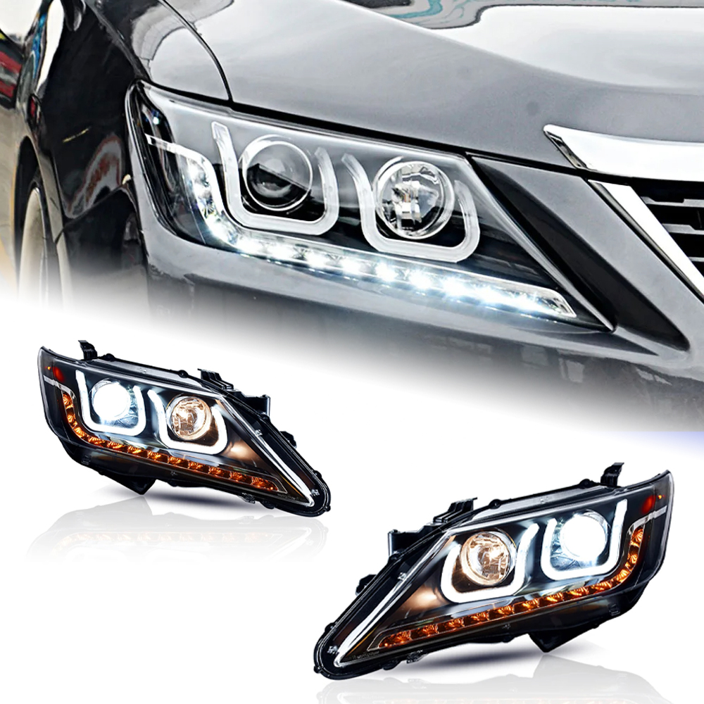 AKD Car Styling for Toyota Camry V50 LED Headlight 2012-2014 Camry LED DRL Hid Head Lamp Angel Eye Bi Xenon Accessories