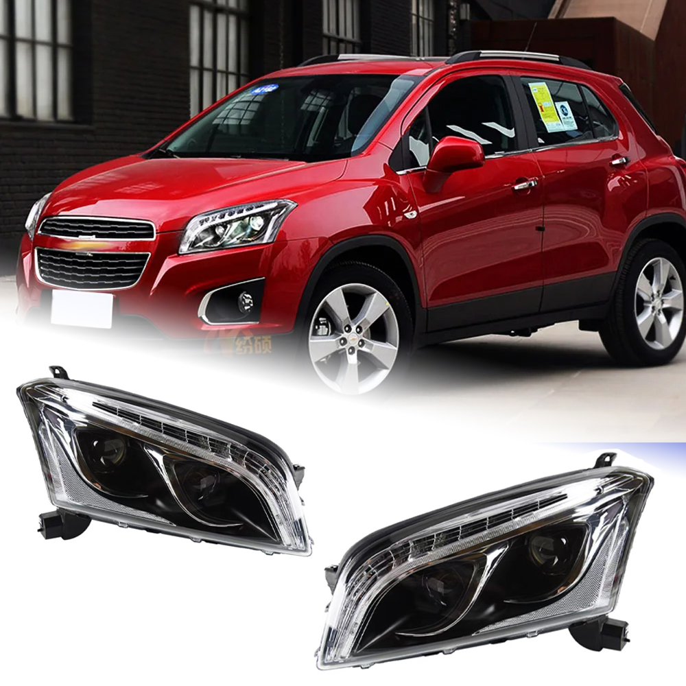 AKD Head Lamp for Chevrolet Trax LED Headlight 2013-2017 Headlights Trax DRL Turn Signal High Beam Angel Eye Projector Lens