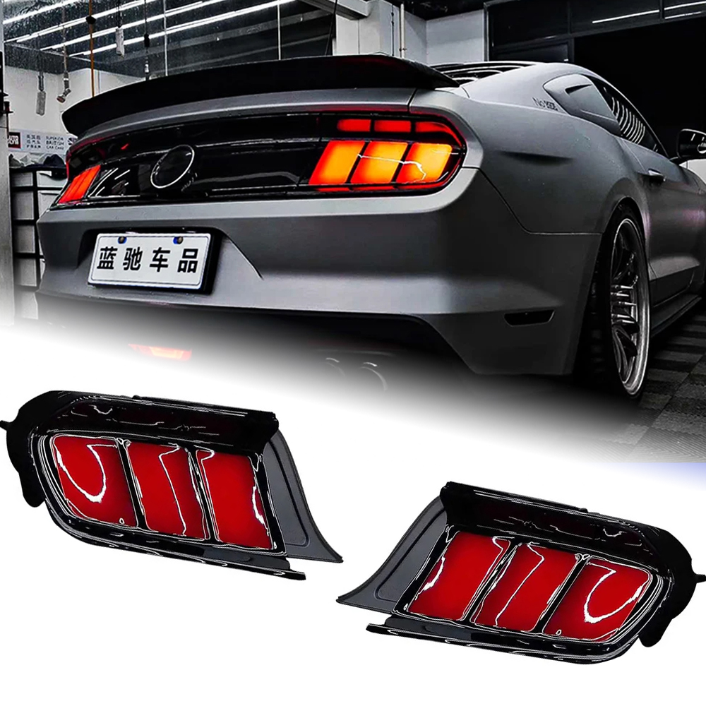 AKD Car Styling for Ford Mustang Tail Lights 2015-2019 Dynamic Signal Tail Lamp LED Tail Light DRL Brake Reverse auto Accessories