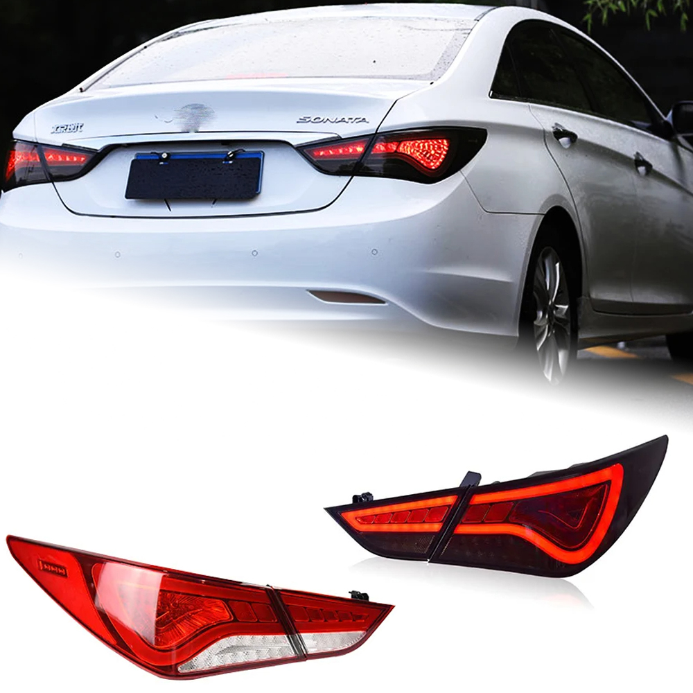 AKD Car Styling for Hyundai Sonata Tail Lights 2011-2016 Sonata YF LED Tail Lamp DRL Signal Brake Reverse auto Accessories