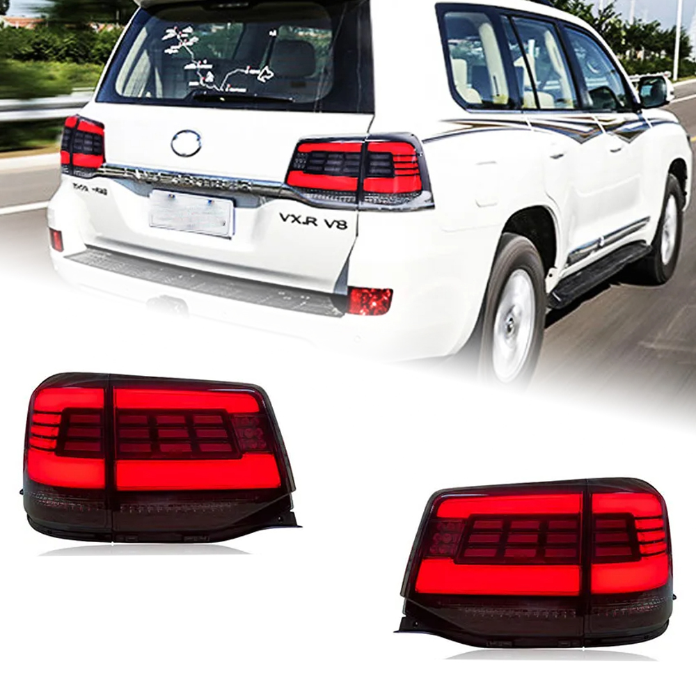 AKD Car Styling for Toyota Land Cruiser Tail Light 2016-2020 LC200 LED Tail Lamp DRL taillight Signal Brake Reverse auto Accessories