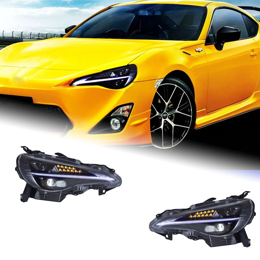 AKD Head Lamp For Subaru BRZ Headlights 2012-2021 FT86 GT86 DRL H7 LED Bi Xenon Bulb Assembly upgrade Dynamic Signal Accessories