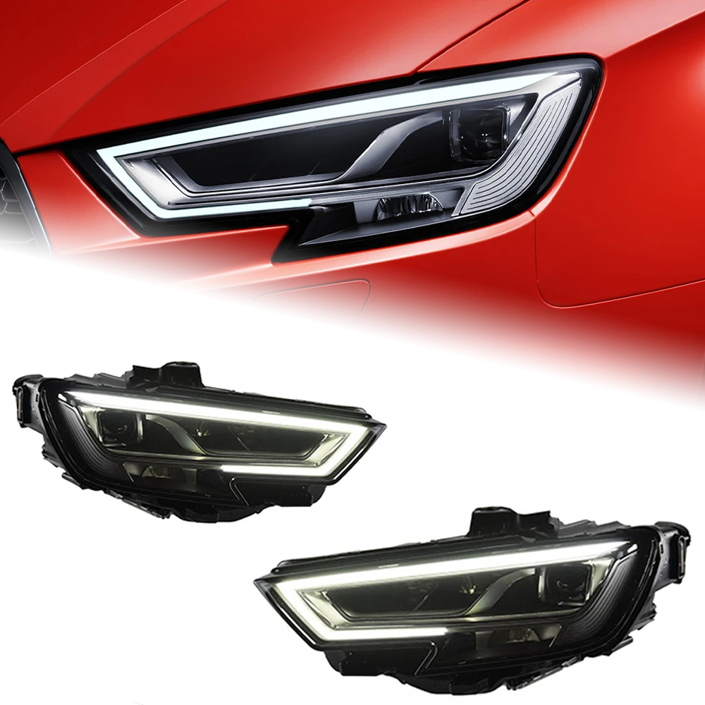 AKD Car Lights for Audi A3 LED Headlight 2013-2019 A3 8V Head Lamp Projector Lens DRL Front Automotive Accessories