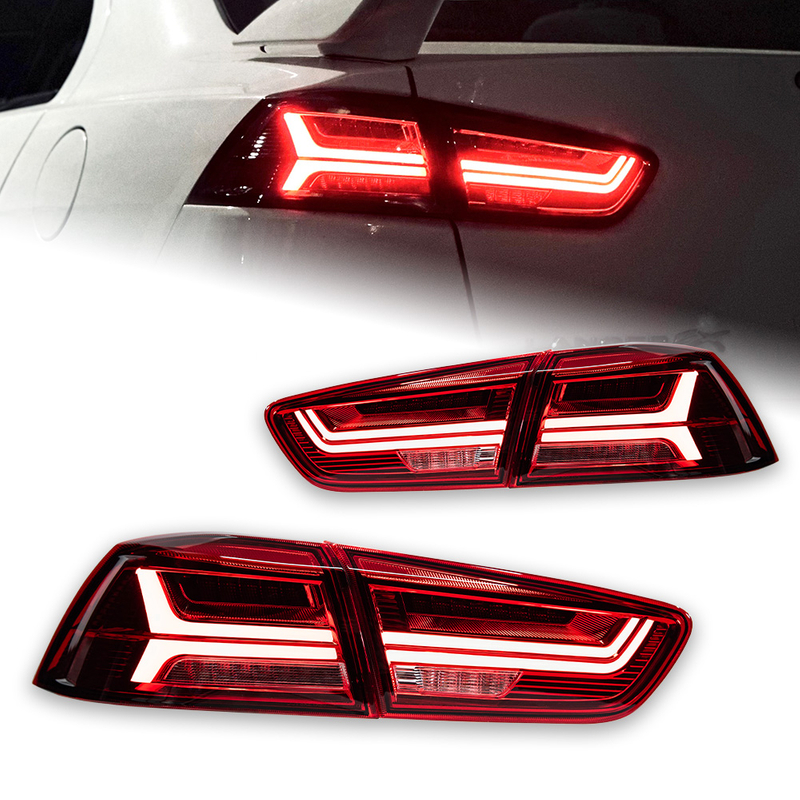 AKD Taillights For Mitsubishi Lancer A6 Tail Lights 2008-2018 Lancer EX EVO LED Tail Lamp Car Styling DRL Dynamic Turn Signal Reverse Auto Accessories