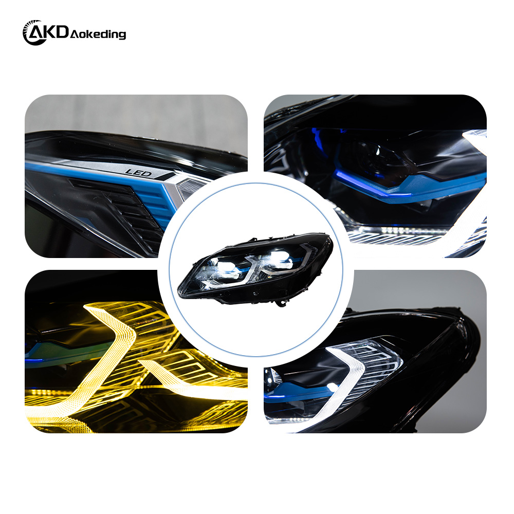 AKD Headlight Assembly Upgrade for 2009-2016 BMW Z4 E89 Models: LED Laser Sequential Turn Signals, Daytime Running Lights, And Bi-xenon Projector Lenses.