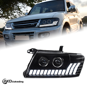 AKD Car Lights for Mitsubishi Pajero V73 LED Headlight Projector Lens 2004-2014 Montero V75 V77 Dynamic Signal DRL Accessories