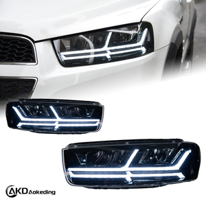 AKD Headlight Assembly Upgrade for 2011-2018 Chevrolet Captiva Models, Featuring LED Laser Sequential Turn Signals, Daytime Running Lights, And Bi-xenon Projector Lenses.