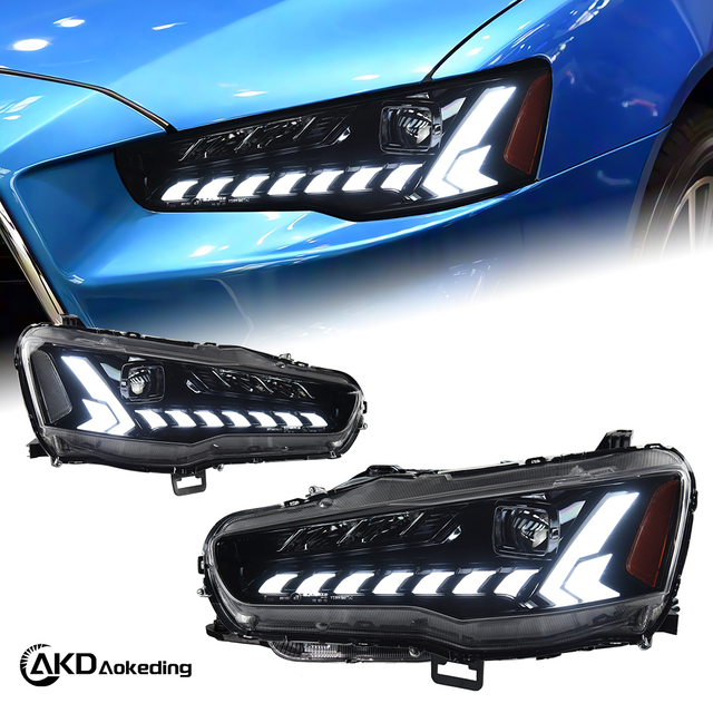 AKD Car Styling Headlights for Mitsubishi Lancer LED Headlight 2008-2019 Dynamic Signal Animation DRL Head Lamp Auto Accessories