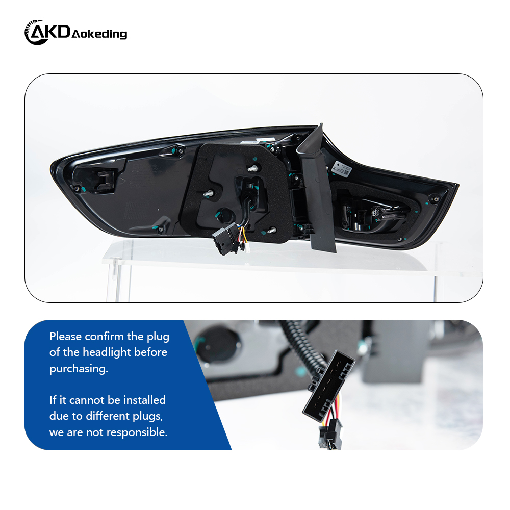 AKD Taillight Assembly for 2008-2014 BMW X6 E71, Upgraded with LED Taillights, Daytime Running Lights, And Sequential Turn Signals.