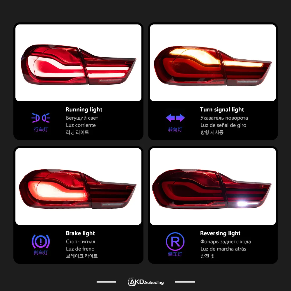 Akd Achterlichten Styling Voor For Bmw 4 Series F32 Achterlicht Led Drl Loopsignaal Rem Achteruitrijden Parking Vuurtoren Facelift