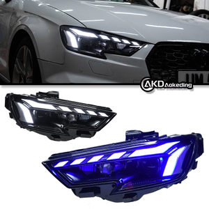 AKD Car Lights for Audi A3 8V 2013-2020 S3 RS3 Sedan Hatchback LED Auto Headlight Assembly Upgrade 2023 RS5 Style Design Accessories