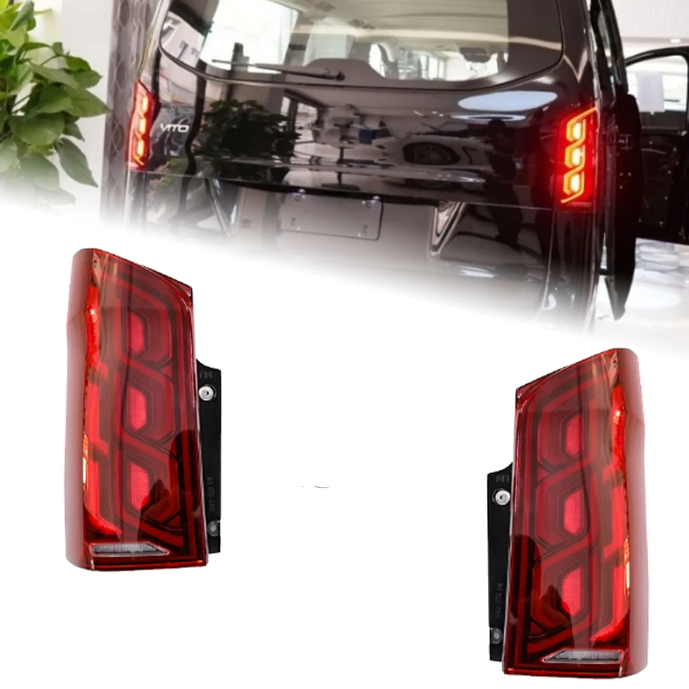 AKD Car Styling for Benz Vito Tail Light 2014-2020 W447 LED Tail Lamp DRL Turn Dynamic Signal Brake Reverse Auto Accessories