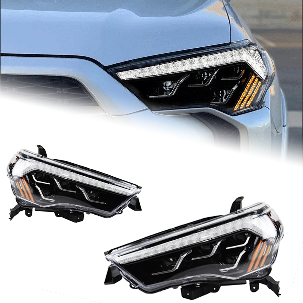 AKD ar Styling Head Lamp for 4 Runner Headlights 2014-2020 4Runner LED Headlight DRL Dynamic Signal projector lens auto Accessories