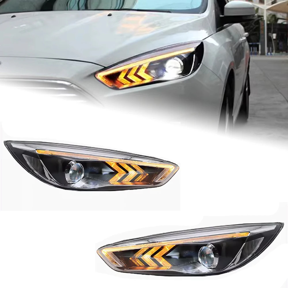 AKD Car Styling for Ford Focus Headlights 2015-2017 New Focus LED Headlight Dynamic Signal Led Drl Hid Auto Accessories