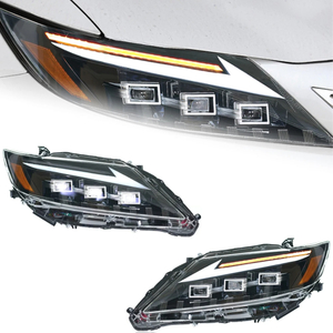 AKD Car Styling Head Lamp for Lexus ES200 Headlights 2013-2014 ES300 LED Headlight DRL Signal Projector Lens auto Accessories