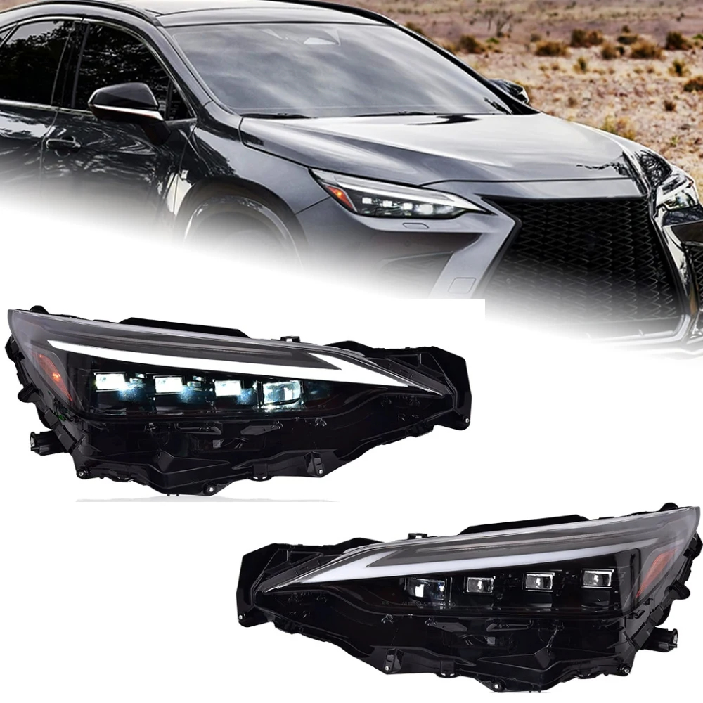 AKD Car Styling Head Lamp for Lexus NX NX200T Headlights 2022-2023 NX300H LED Headlight NX200 NX300 DRL Signal Auto Accessories