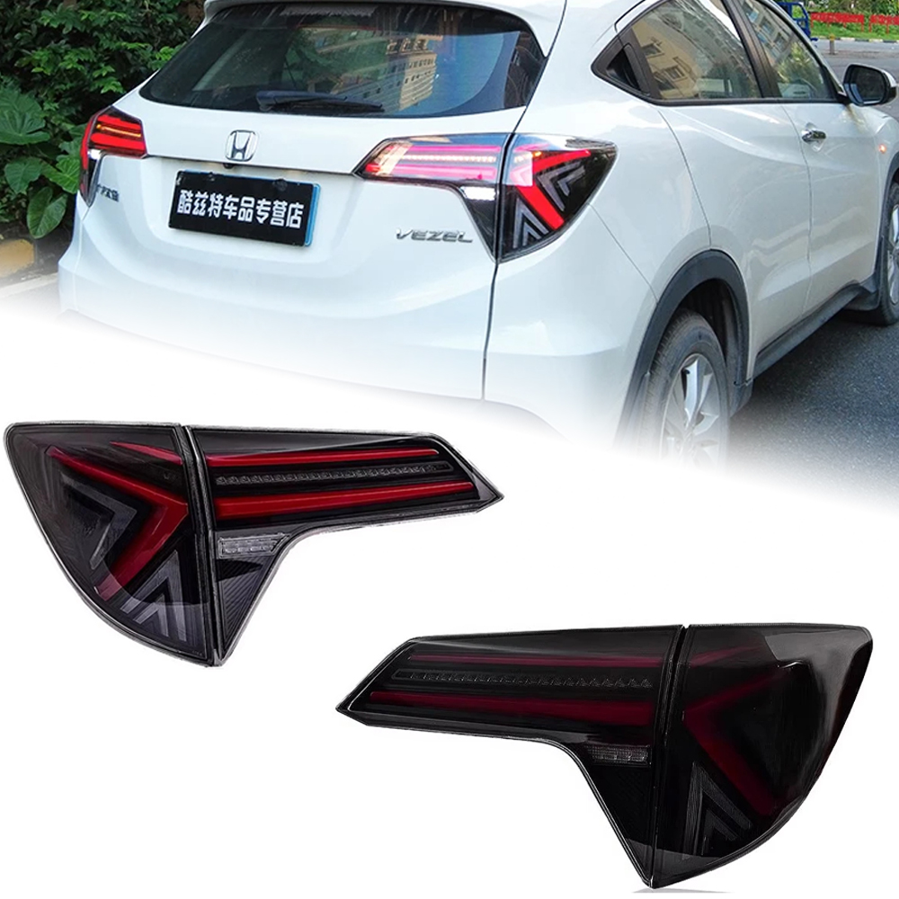 AKD Car Styling for Honda HR-V LED Tail Light 2015-2020 HRV Vezel Rear Fog Brake Turn Signal Auto Accessories