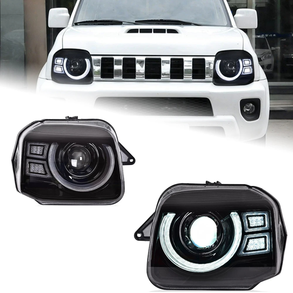 AKD Car Styling Head Lamp for Suzuki Jimny Headlights 2007-2017 Jimny LED Headlight DRL Signal Hid Bi Xenon Auto Accessories