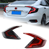 AKD Car Lights For Honda Civic X 2016-2021 10th Sedan LED Auto Taillight Assembly Rear Dynamic Highlight Signal Lamp Tools Accessories