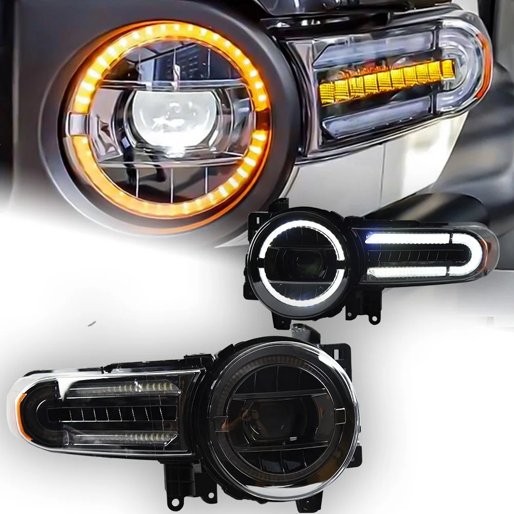 AKD Car Styling Head Lamp for Toyota FJ Cruiser Headlights 2007-2020 FJ150 LED Headlight Projector Lens DRL Auto Accessories