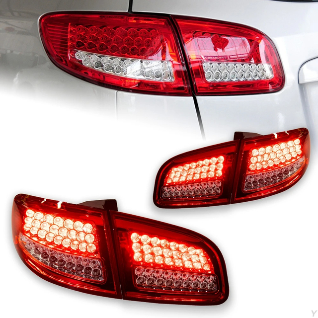 AKD Car Styling for Hyundai Santa Fe Tail Light 2006-2012 SantaFe LED Tail Lamp DRL Signal Brake Reverse Auto Accessories