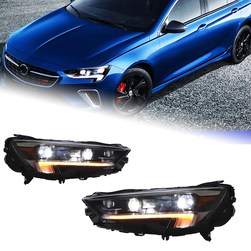 AKD Head Lamp for Opel Buick Regal LED Headlight 2020-2022 Headlights Regal DRL Turn Signal High Beam Angel Eye Projector Lens