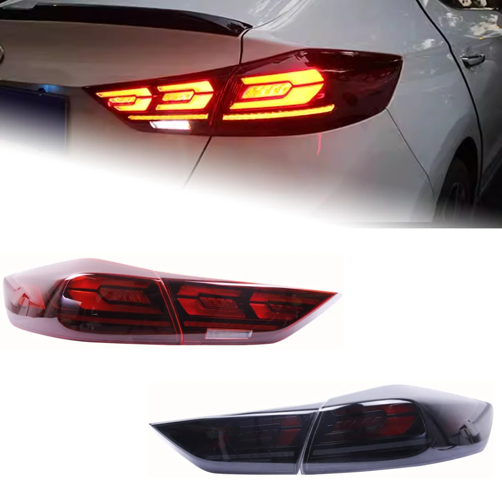 AKD Car Styling Tail Lamp for Hyundai Elantra LED Tail Light 2017-2019 Elantra DRL Dynamic Signal Brake Reverse Auto Accessories