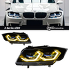 AKD Suitable for BMW 3 Series E90 modified dual-color golden eye laser lens spoon-shaped headlight assembly