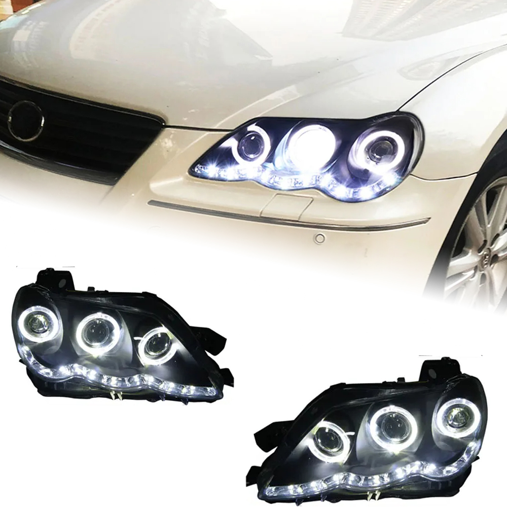 AKD Head Lamp for Toyota Mark X LED Headlight 2004-2009 Headlights Reiz DRL Turn Signal High Beam Angel Eye Projector Lens