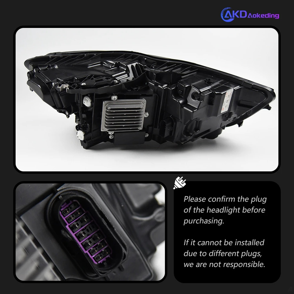 AKD Head Light For Audi A6 C7 LED Headlights 2012-2018 A6L Head Lamp Car Styling DRL Signal Projector Lens Automotive Accessorie