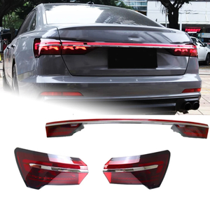 AKD Tail Lamp for Audi A6 A6L C8 LED Tail Light 2018-2021 A6 Rear Fog Brake Turn Signal Automotive Accessories