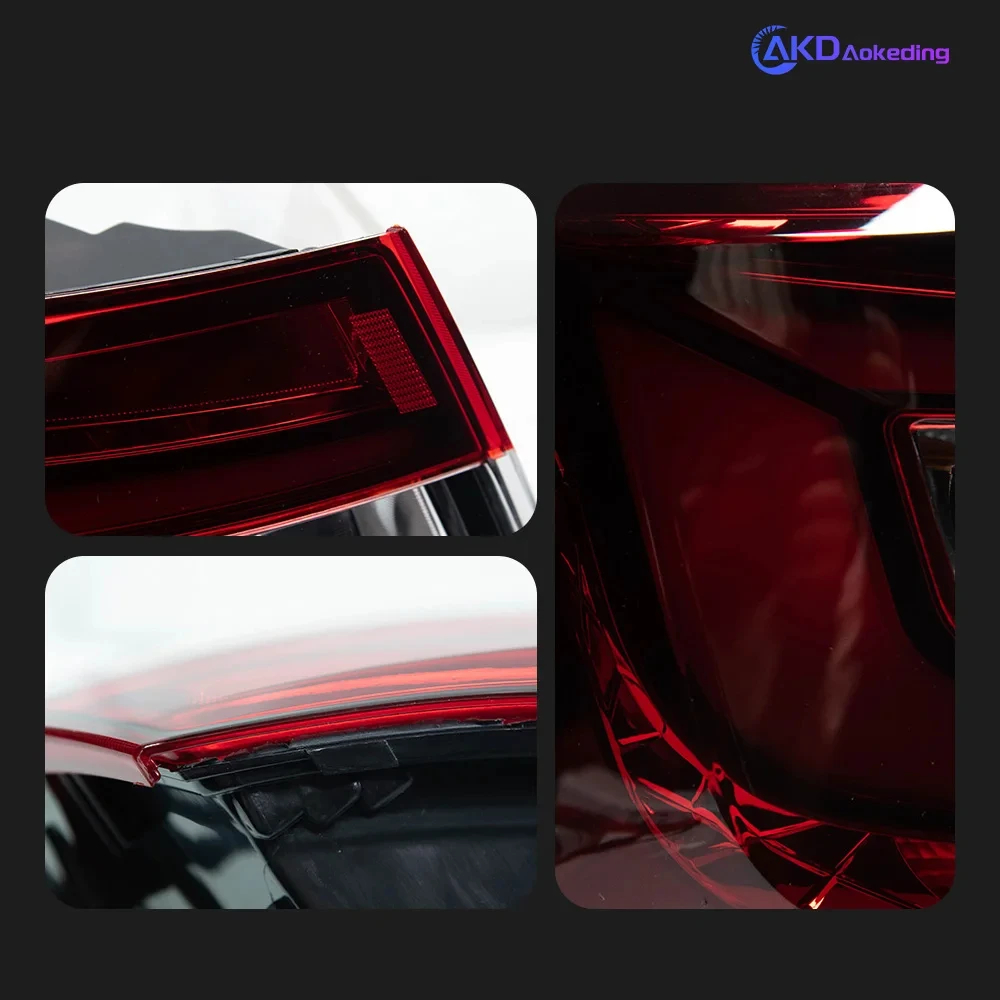 AKD Car Styling Tail Lamp for Octavia Tail Light 2016-2019 New Octavia LED Tail Lights Rear Stop LED DRL Reverse auto Accessories