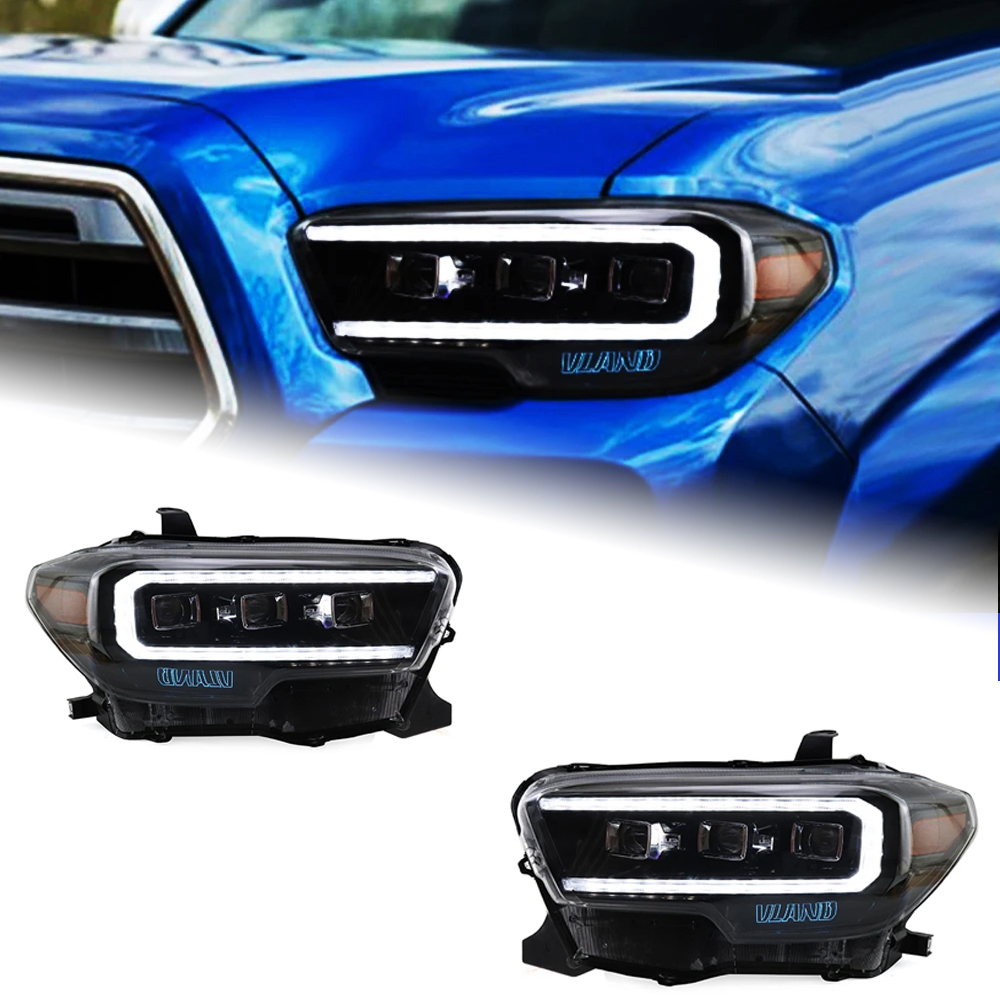 AKD Head Lamp for Toyota Tacoma LED Headlight 2015-2020 Headlights Tacoma DRL Turn Signal High Beam Angel Eye Projector Lens