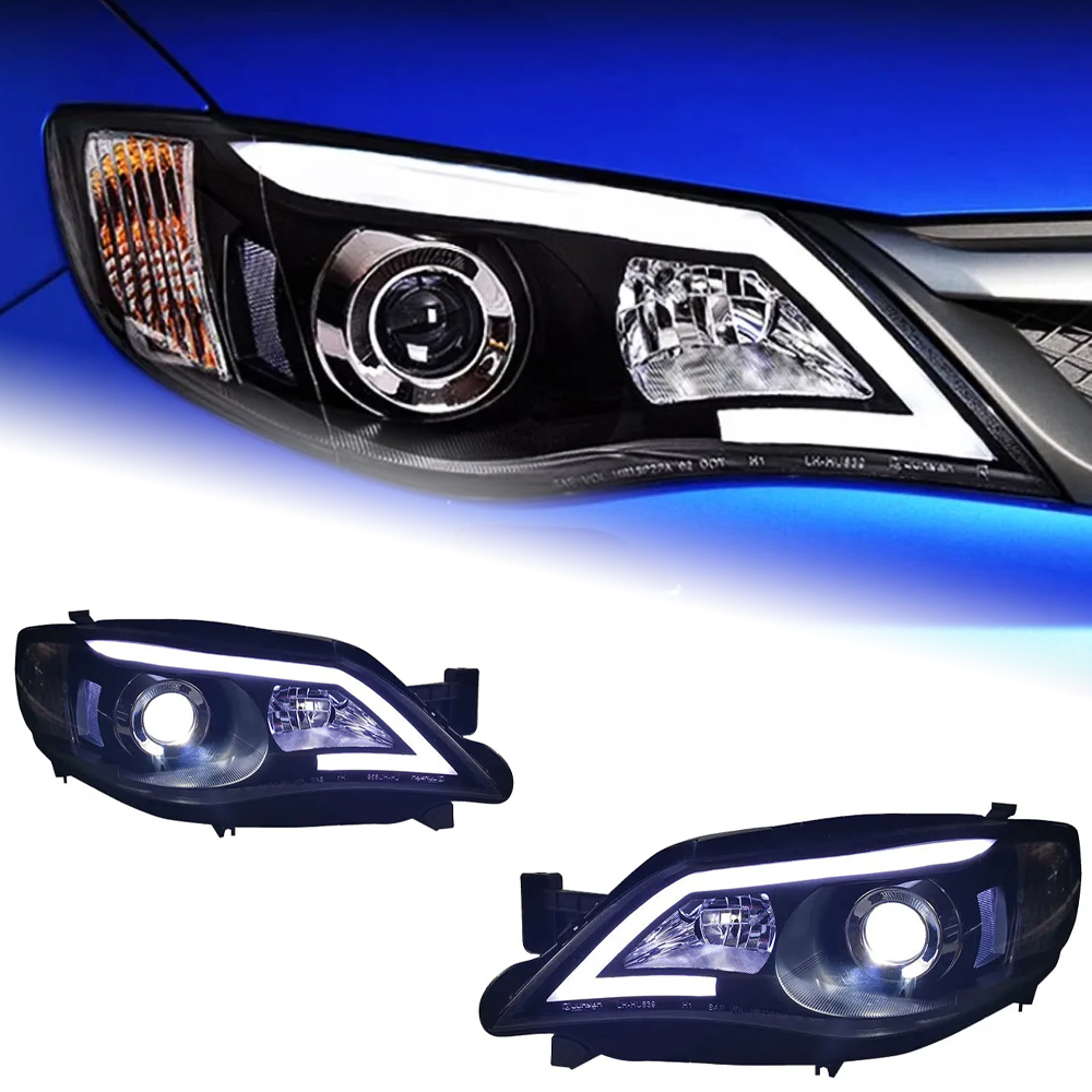 AKD Head Lamp for Subaru Impreza WRX LED Headlight 2008-2014 Headlights WRX DRL Turn Signal High Beam Angel Eye Projector Lens