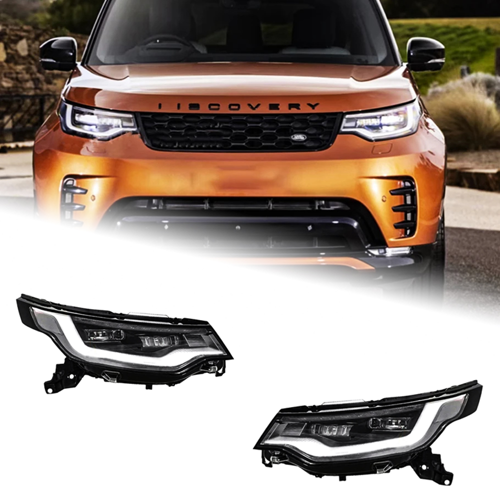 AKD Head Lamp for Land Rover Discovery 5 LED Headlight 2017-2020 LR5 Headlights DRL Turn Signal High Beam Angel Eye Projector