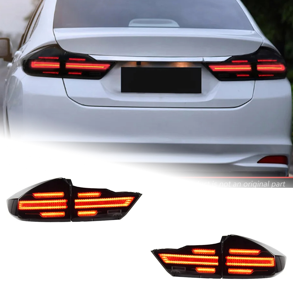 AKD Car Accessories For Honda City 2015-2019 LED Auot Taillight Upgrade Rear Light Start Up Animation Dynamic Turn Signal Lamp Tool