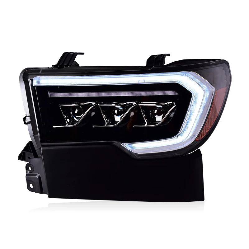 AKD Head Lamp for Toyota Tundra LED Headlight 2007-2021 Headlights Tundra DRL Turn Signal High Beam Angel Eye Projector Lens