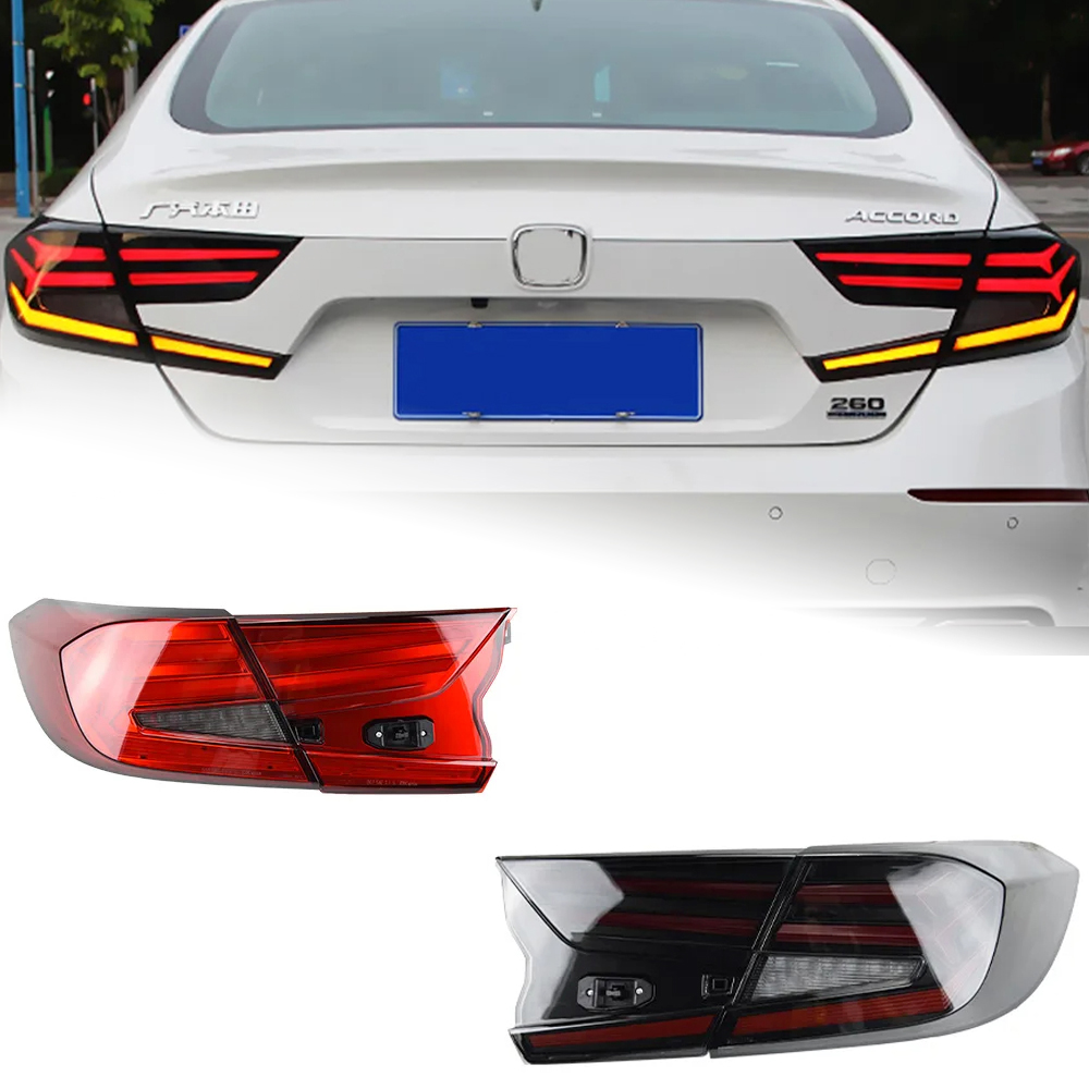 AKD Car Styling for Honda Accord Tail Light 2018-2022 New Accord LED Tail Lamp Rear Lamp DRL Signal Brake Reverse auto Accessories