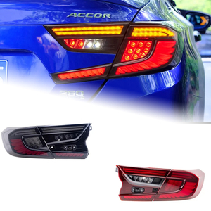 AKD Car Lights For Honda Accord X 2018-2022 10th LED Auto Taillights Assembly Upgrade GTS Design Rear Dynamic Highlight Lamp Accessories