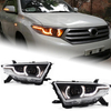 AKD Car Lights for Toyota Highlander 2012-2014 Kluger LED Headlights Assembly Upgrade RR Aurora Design Bifocal Lens Tool Accessories