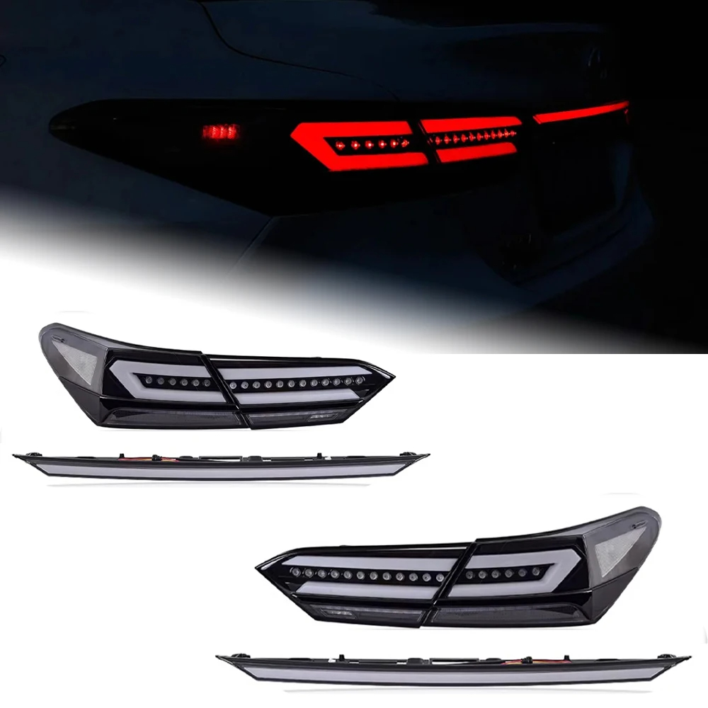 AKD Car Styling for Toyota Camry LED Tail Light 2018-2022 Camry Rear Fog Brake Turn Signal auto Accessories