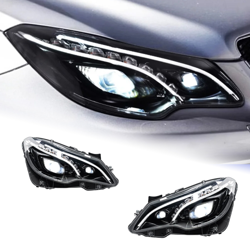 AKD Head Lamp for BENZ W207 A207 C207 E-Class Coupe LED Headlight 2009-2017 DRL Turn Signal High Beam Angel Eye Projector Lens