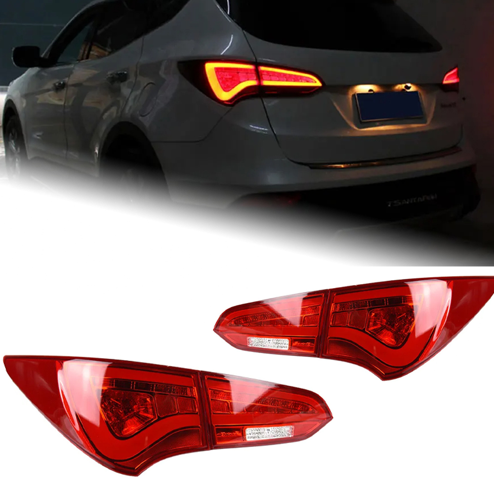 AKD Car Styling for Hyundai IX45 Tail Lights 2013-2017 New Santa Fe LED Tail Lamp LED DRL Signal Brake Reverse Auto Accessories