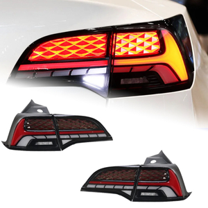 AKD Tail Lamp Tesla Model 3 LED Tail Light Model3 Model Y Rear Fog Brake Turn Signal Automotive Accessories