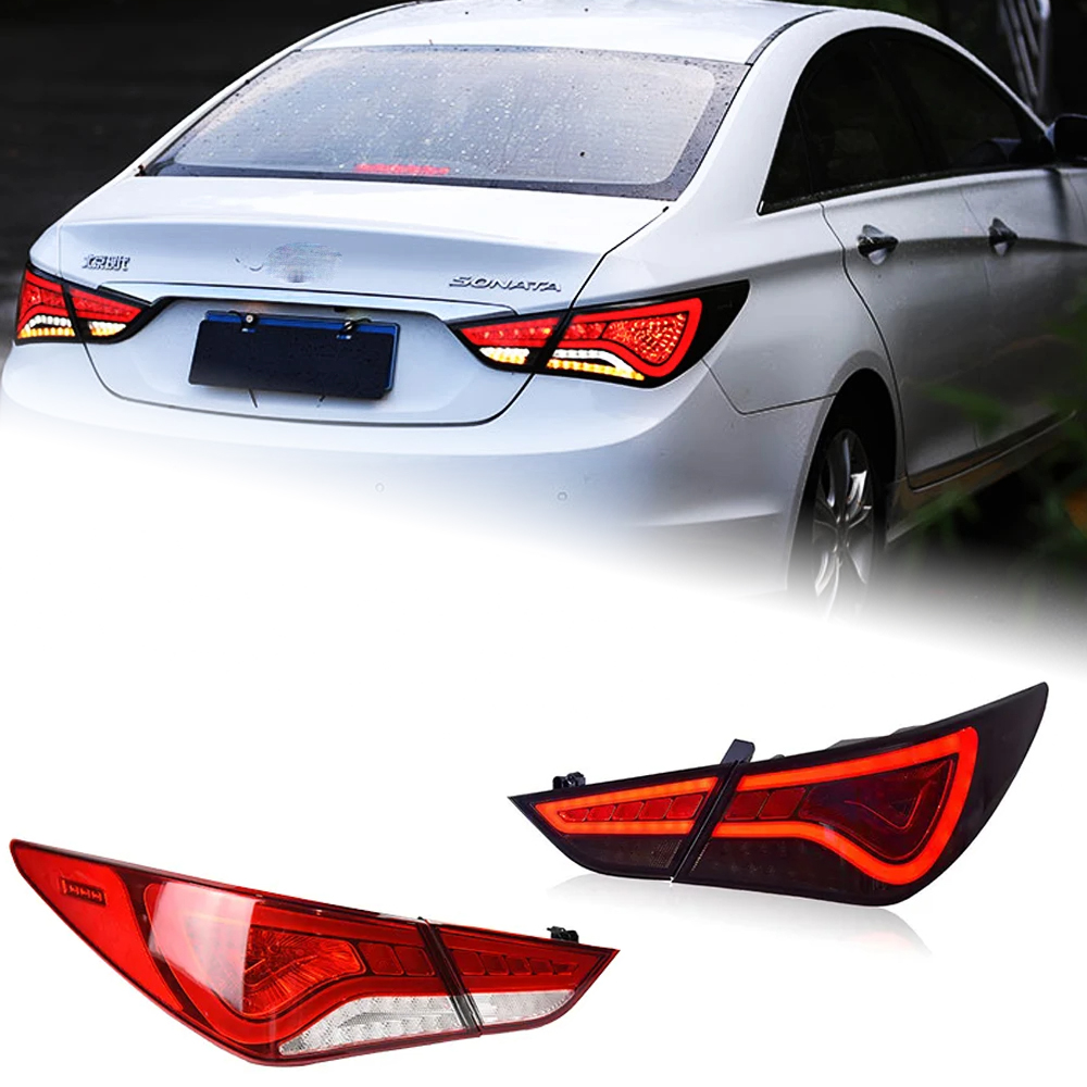 AKD Car Styling for Hyundai Sonata Tail Lights 2011-2016 Sonata YF LED Tail Lamp DRL Signal Brake Reverse auto Accessories