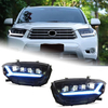 AKD Car Lights For Toyota Prado 2009-2013 LED Matrix Headlights Modification Assembly Upgrade Bifocal 4 Lens DRL Dynamic Turn Signal Lamp