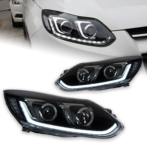 AKD Car Styling Headlights For Ford Focus 3 2012-2014 LED Headlight Projector Lens Dynamic Signal Light Dual Lens New Turn Signal Lamp Auto Accessories