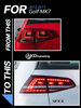 AKD Car Styling Tail Lamp for VW Golf 7 Tail Lights 2013-2019 Golf 7 LED Tail Light Golf MK7 Rear Stop DRL Brake Auto Accessories