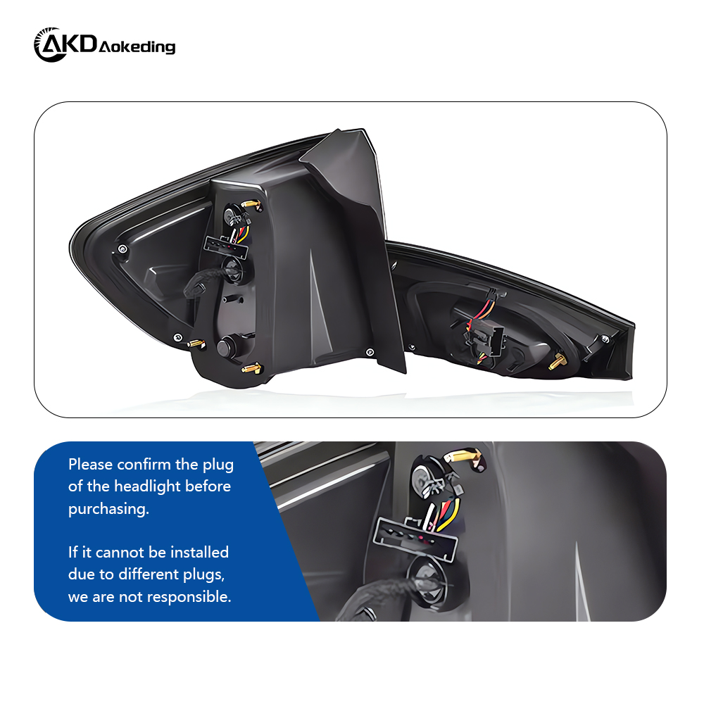 AKD Taillight Assembly for BMW X1 E84 Models, 2011-2014, Featuring New LED Dynamic Sequential Turn Signals.