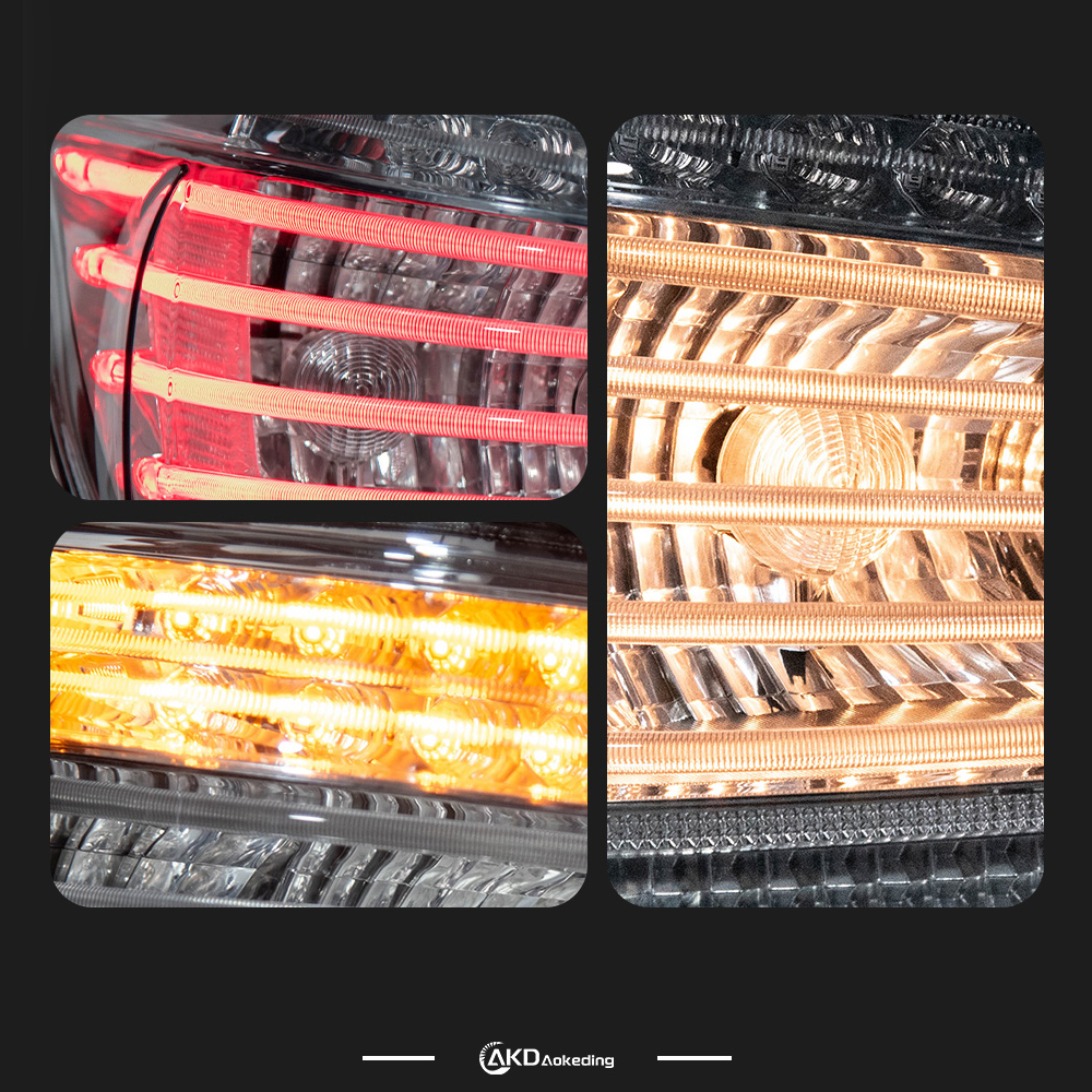 AKD is suitable for upgrading the taillight assembly of 2004-2010 BMW 5 Series E60 with LED daytime running lights, brake lights, and sequential turn signals.